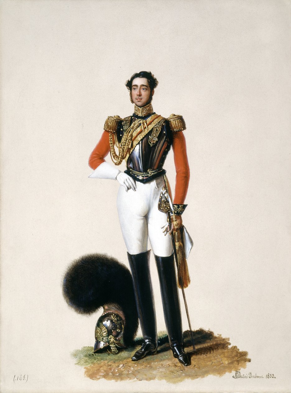 中尉Thomas Myddleton Biddulph（1809-78）第一救生员，1833年（石油在板上） 作者 