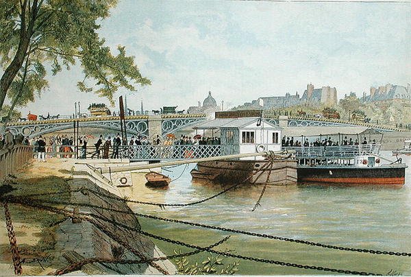 苏雷纳的Ponton，紧挨着圣佩雷斯桥（Pont des Saints Peres）。 作者 亚历山大·布伦