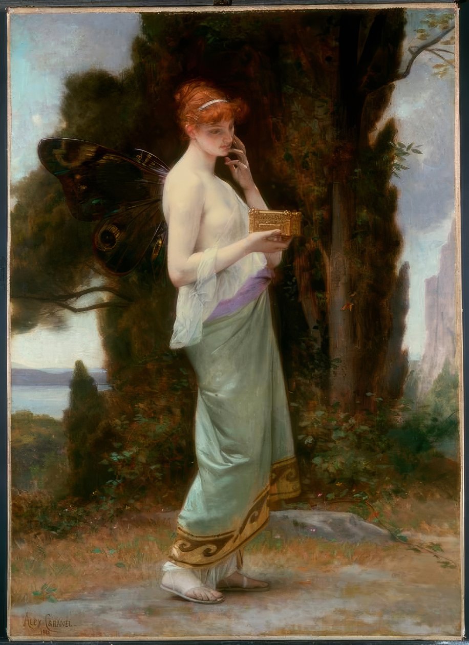 A.卡巴内尔，普罗塞皮纳（Proserpina）-宝石（Gem。）枪的普赛克（Psyche），1881年 作者 亚历山大·卡巴内尔（Alexandre Cabanel）