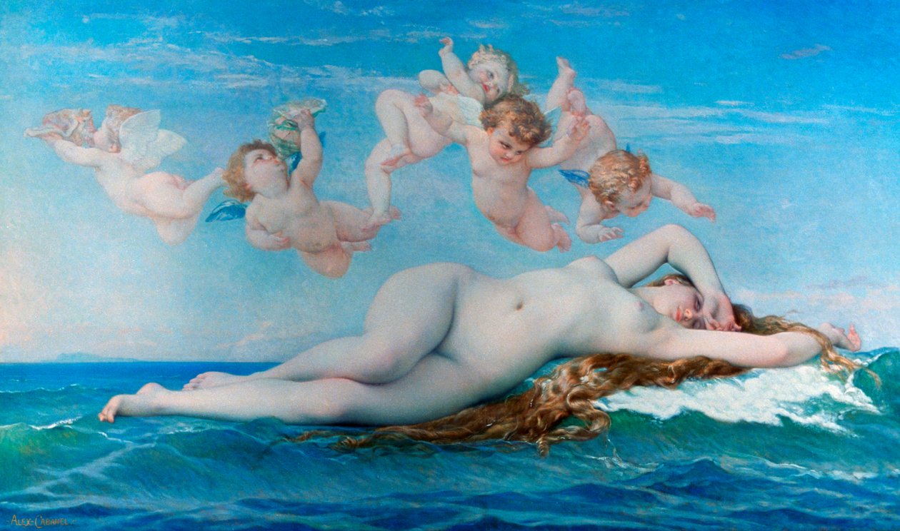 金星的诞生，1863年 作者 亚历山大·卡巴内尔（Alexandre Cabanel）