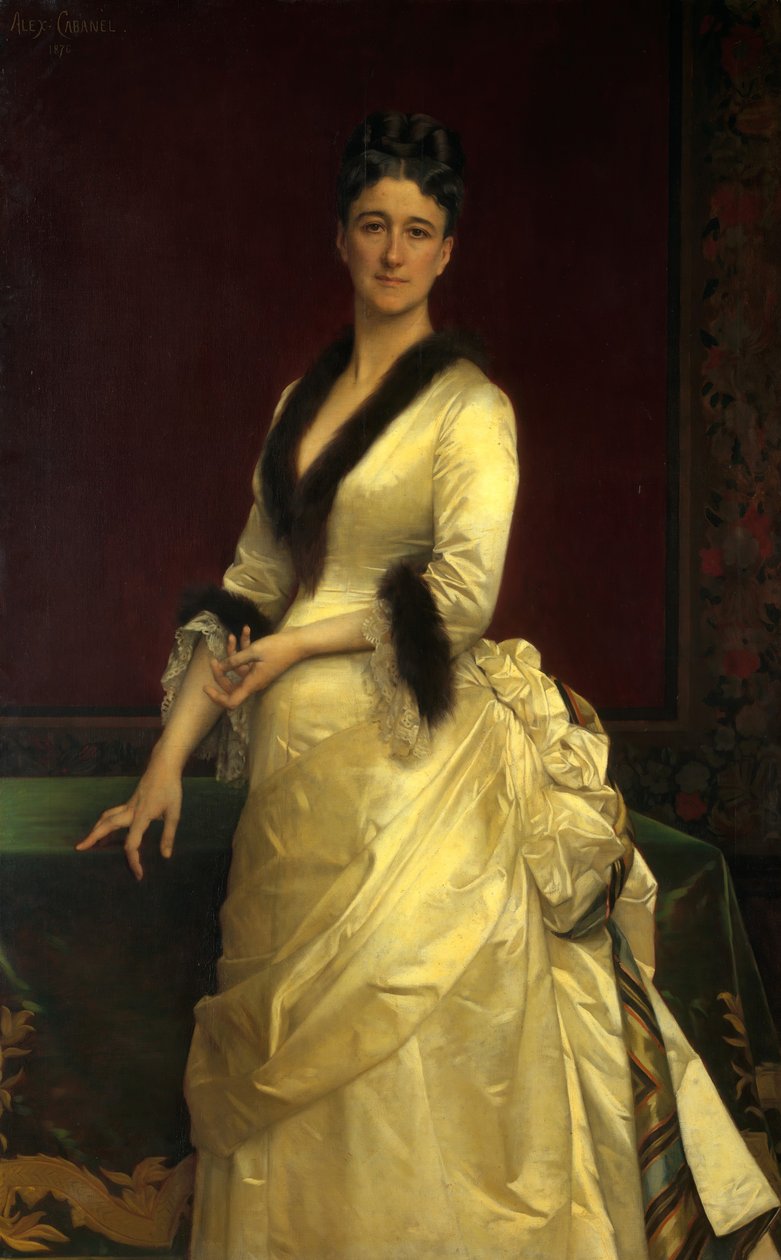 凯瑟琳·罗瑞拉德·沃尔夫（Catharine Lorillard Wolfe）1828-1887，1876年。 作者 亚历山大·卡巴内尔（Alexandre Cabanel）