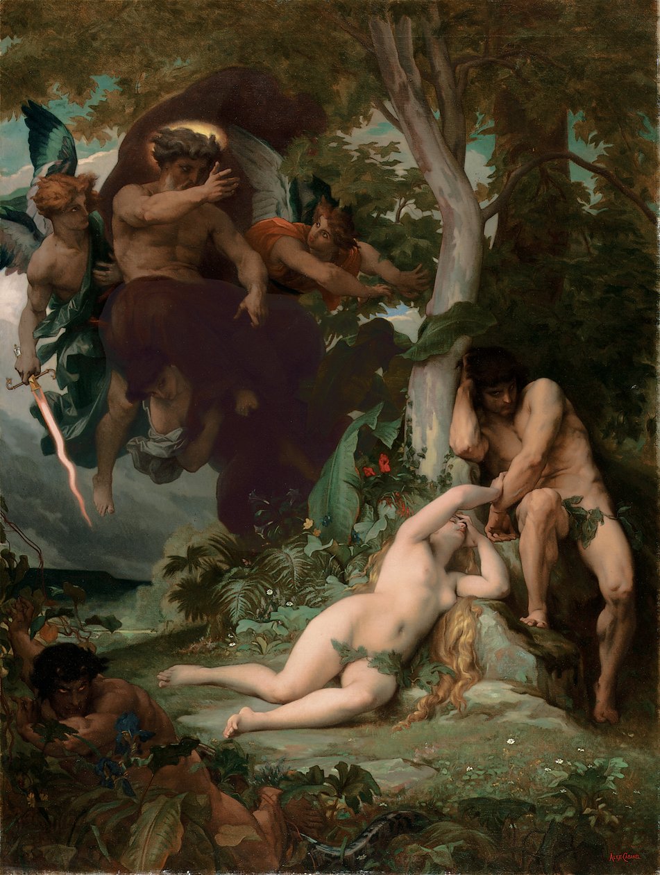 失乐园，1867年 作者 亚历山大·卡巴内尔（Alexandre Cabanel）