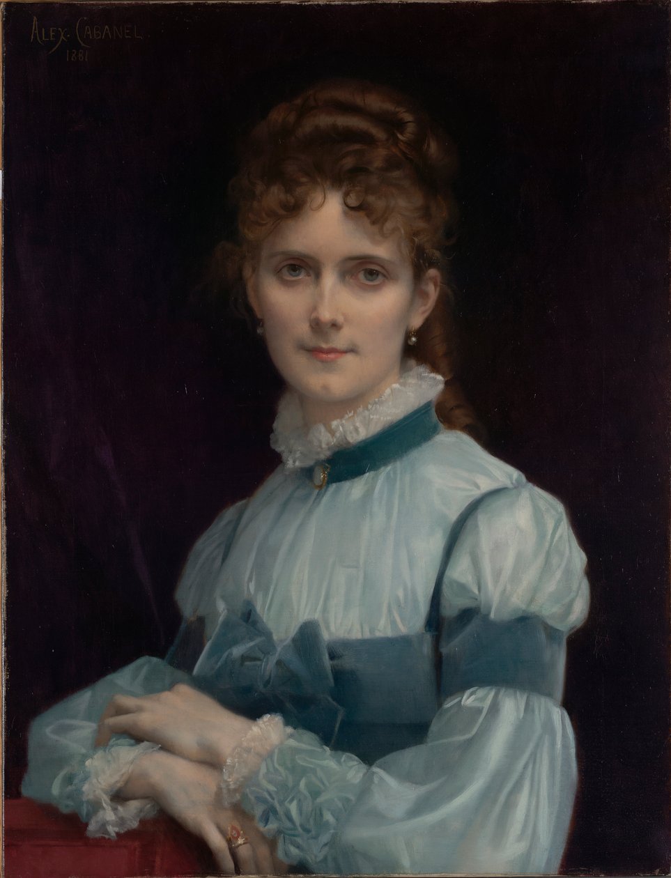 范妮-克莱普小姐肖像 作者 亚历山大·卡巴内尔（Alexandre Cabanel）