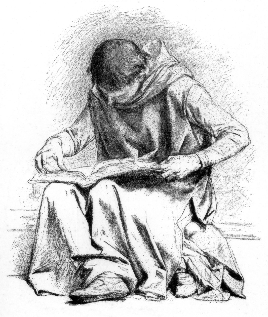 圣路易斯万神殿教育研究，c1880-1882。 作者 亚历山大·卡巴内尔（Alexandre Cabanel）