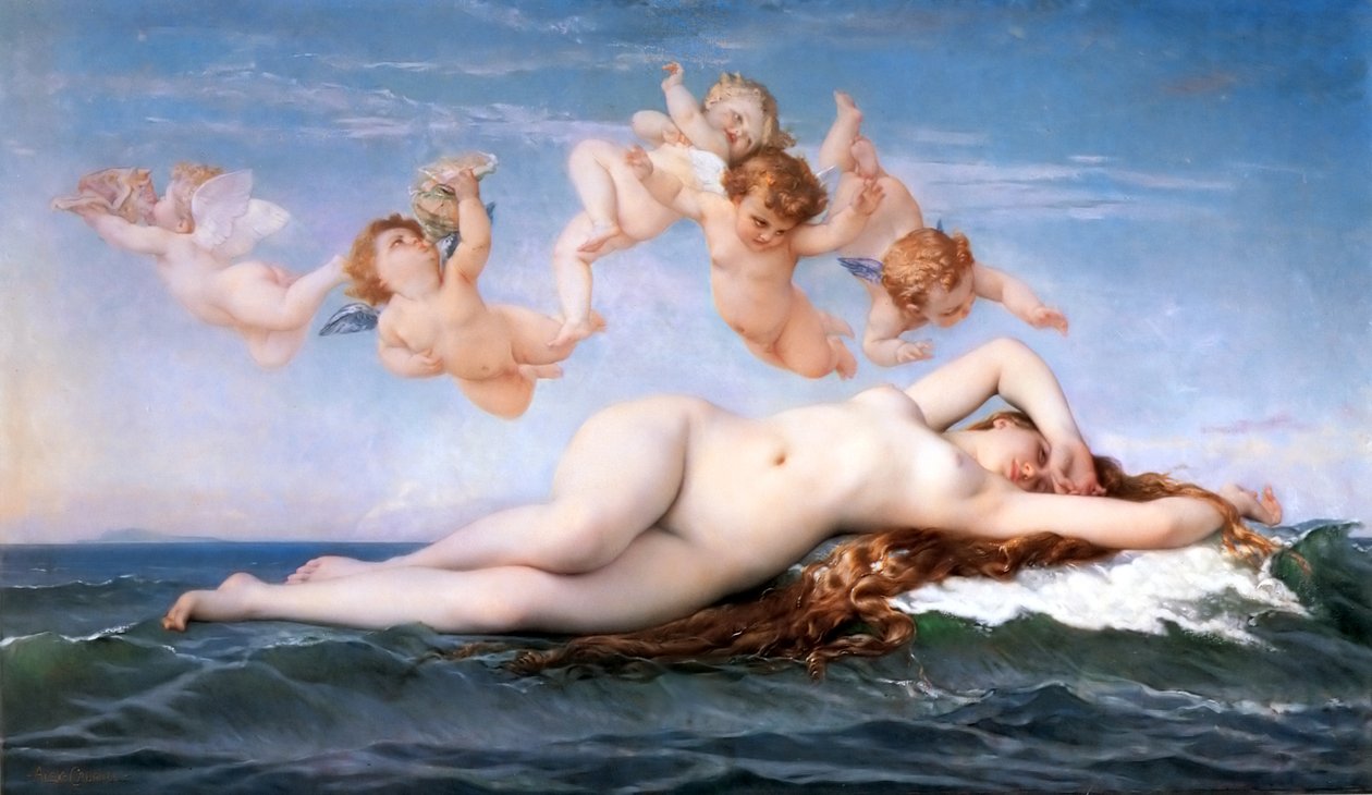 金星的诞生 作者 亚历山大·卡巴内尔（Alexandre Cabanel）