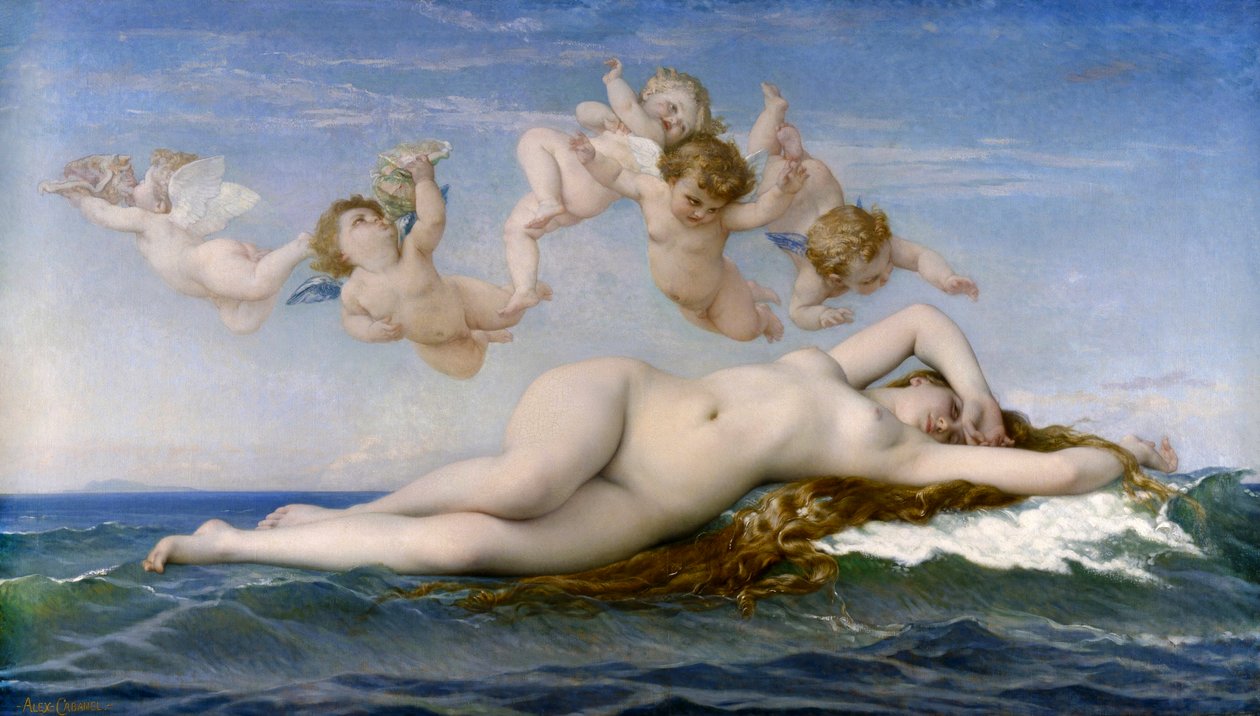金星的诞生 作者 亚历山大·卡巴内尔（Alexandre Cabanel）