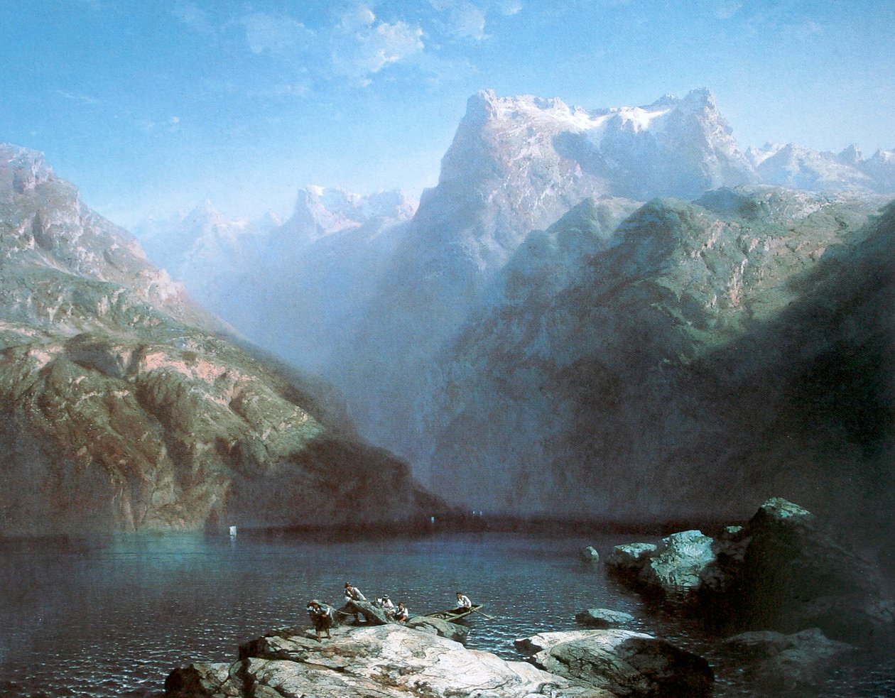 德语： Der Vierwaldstättersee (Symphonie en bleu) 作者 亚历山大卡拉梅