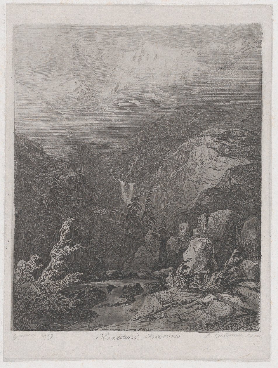 景观，1839年。 作者 亚历山大卡拉梅
