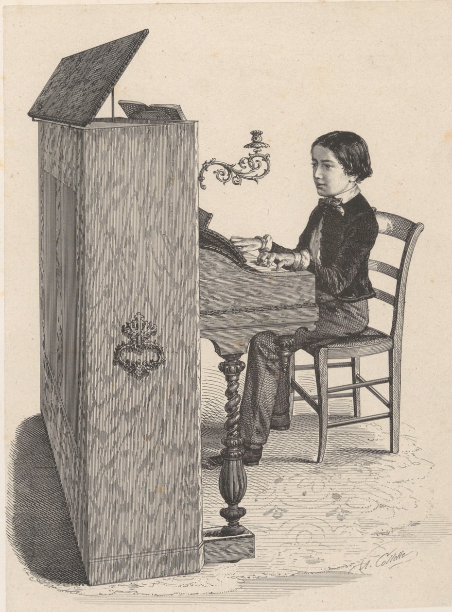 石印版画，1850年。 作者 亚历山大·德西雷·科莱特