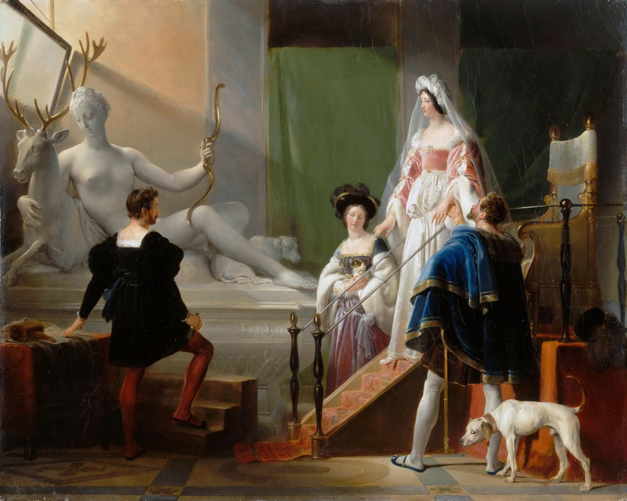 黛安·德·普瓦捷（Diane de Poitiers）前往让·古洪（Jean Goujon） 作者 亚历山大·埃瓦里斯特·弗拉戈纳尔