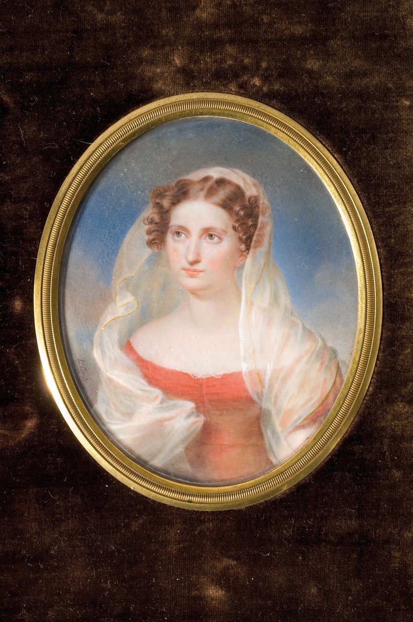 多利-德-菲克尔蒙伯爵夫人的画像 1804-1863年 作者 亚历山大·弗朗索瓦·路易·德·吉拉尔丹