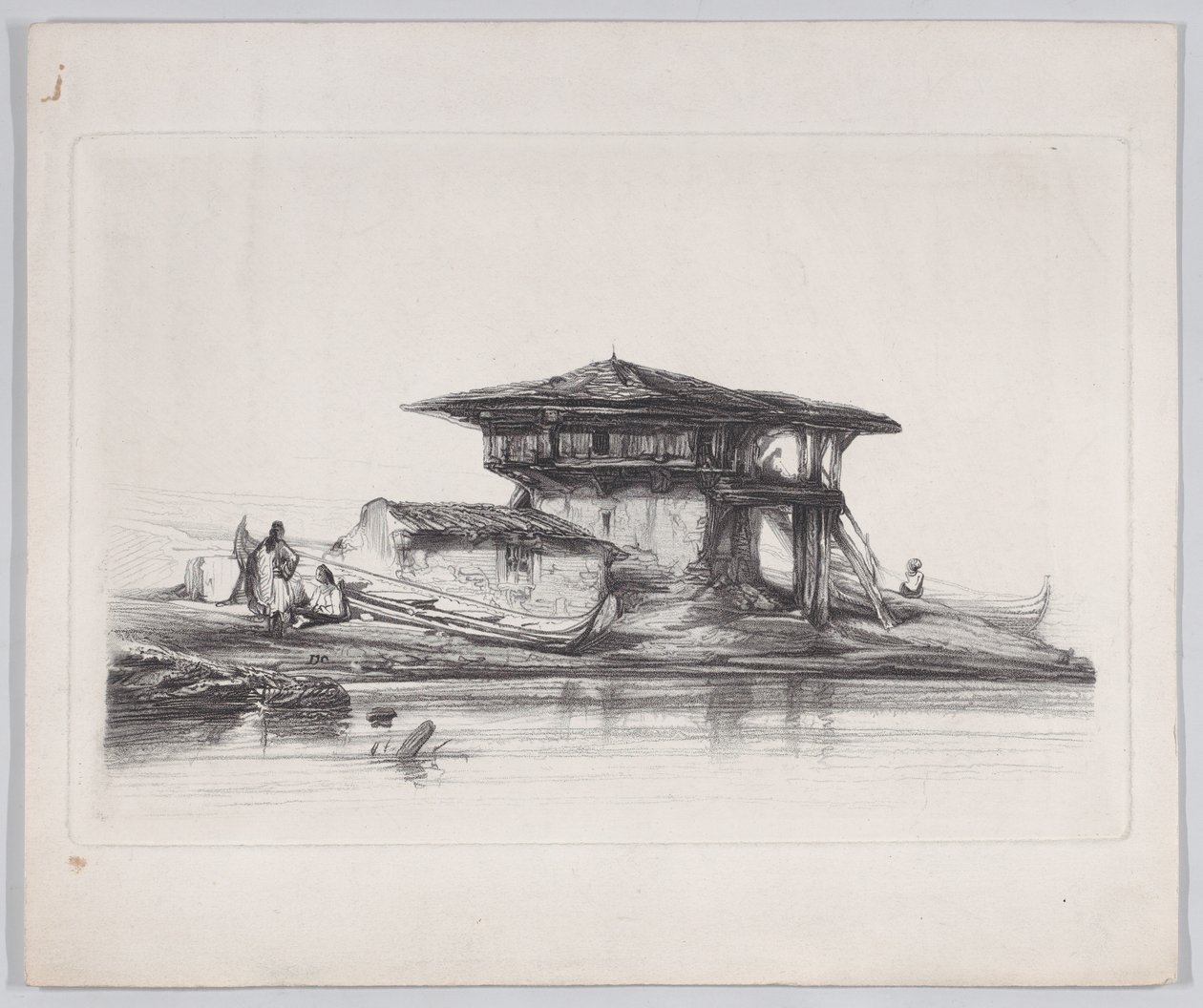士麦那的一所房子，1839年。 作者 亚历山大·加布里埃尔·戴尚