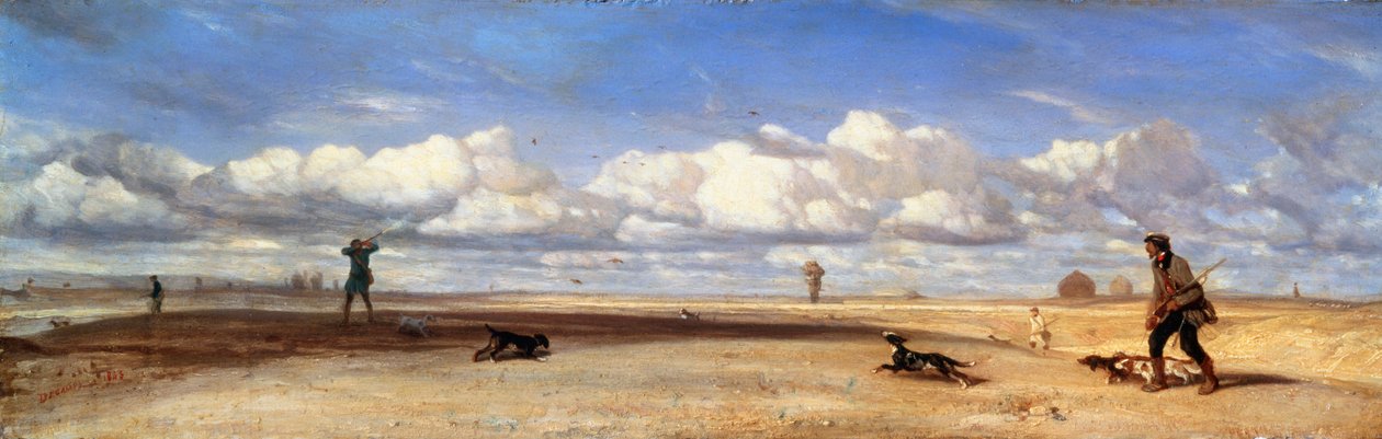 鸭猎人（Duck Hunters），1843年。 作者 亚历山大·加布里埃尔·戴尚