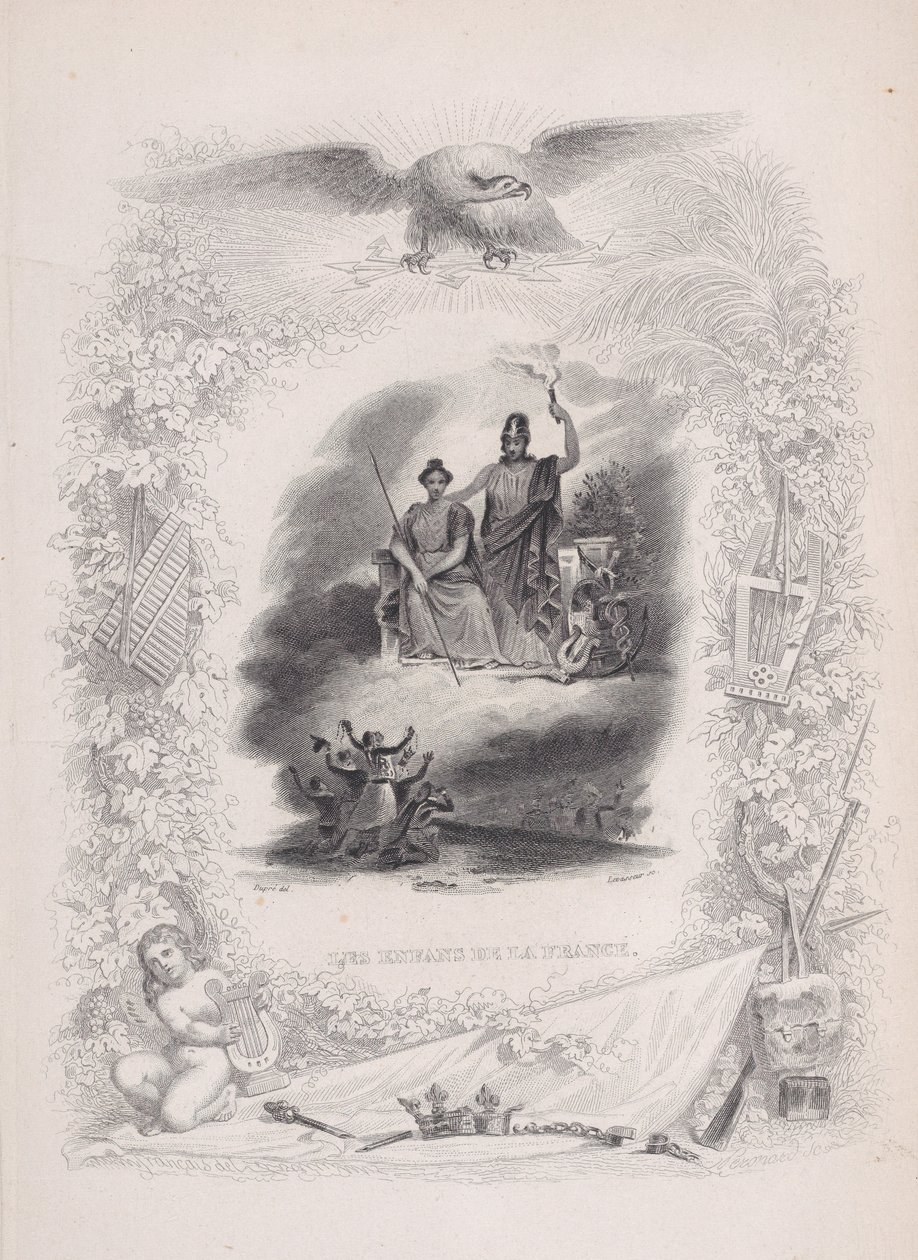 法国的孩子》，选自《贝朗热之歌》，1829年 作者 亚历山大·古斯塔夫·阿道夫·莱维塞尔