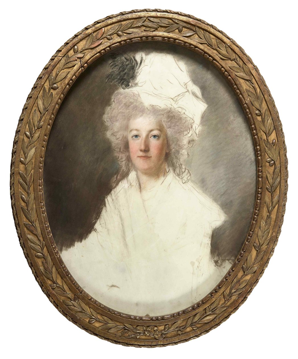 法国玛丽-安托瓦内特女王的肖像 1755-1793年，1791-1792年。 作者 亚历山大·库查尔斯基