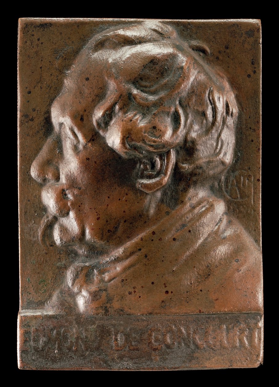 埃德蒙-德-龚古尔，1822-1896，作家和评论家，约1891年。 作者 亚历山大·路易斯·玛丽·夏蓬蒂埃