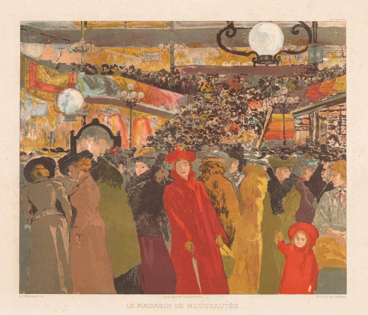 高档商品商店，1902年。 作者 亚历山大·卢诺瓦（Alexandre Lunois）