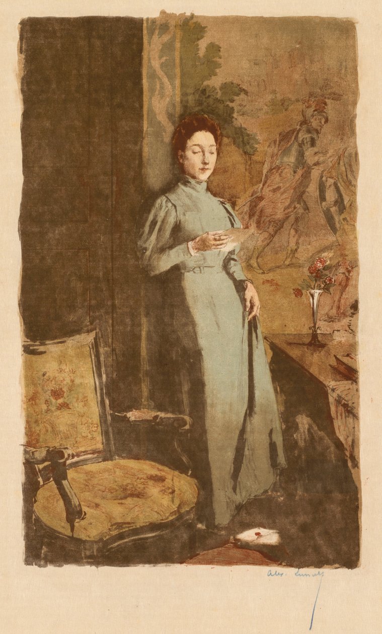 信信，1894年。 作者 亚历山大·卢诺瓦（Alexandre Lunois）