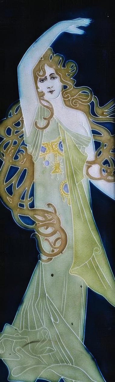 现代人的生活。详细的女性形象。 作者 亚历山大·德·里克尔