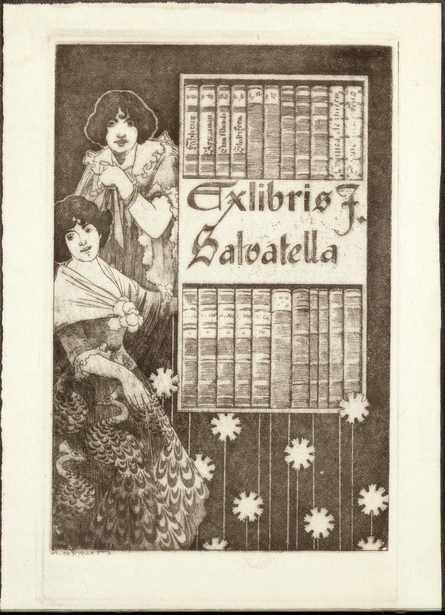Ex-Libris F. Salvatella 作者 亚历山大·德·里克尔