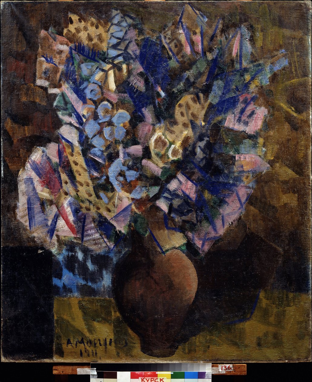 花绘画 阿列克谢-阿列克谢耶维奇-莫尔古诺夫（莫尔古诺夫）（1884-1935 年），布面油画 作者 阿列克谢·阿列克谢耶维奇·莫尔古诺夫