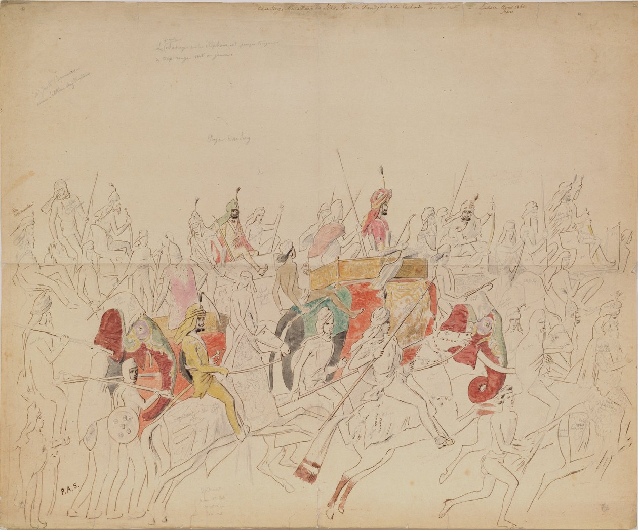 旁遮普的大君谢尔-辛格和他的法庭，1846年 作者 阿列克谢·德米特里耶维奇·萨尔蒂科夫