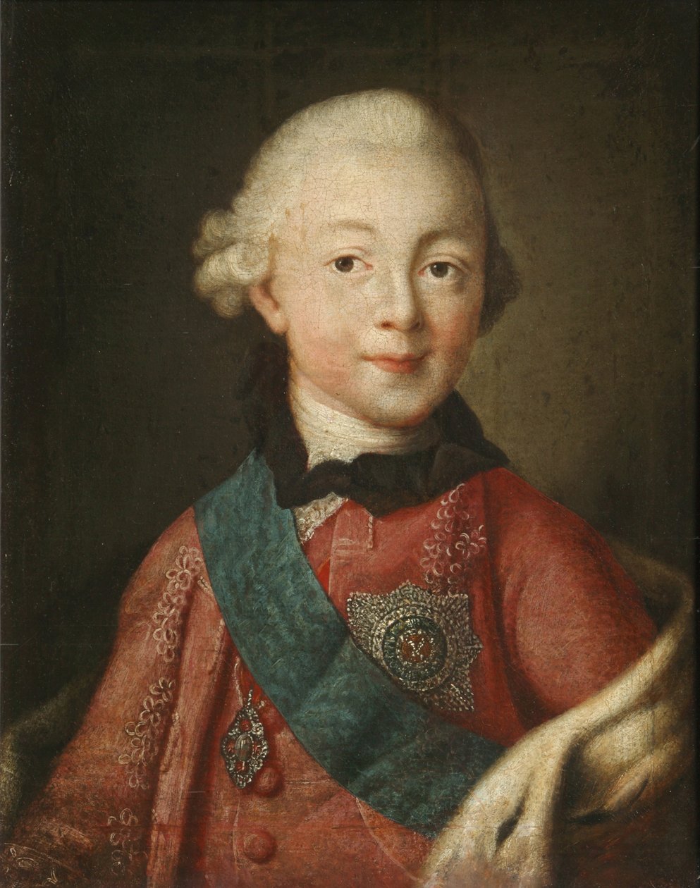 帕维尔·彼得罗维奇大公（1754-1801）肖像，1765年 作者 阿列克谢·彼得罗维奇·安特洛托夫