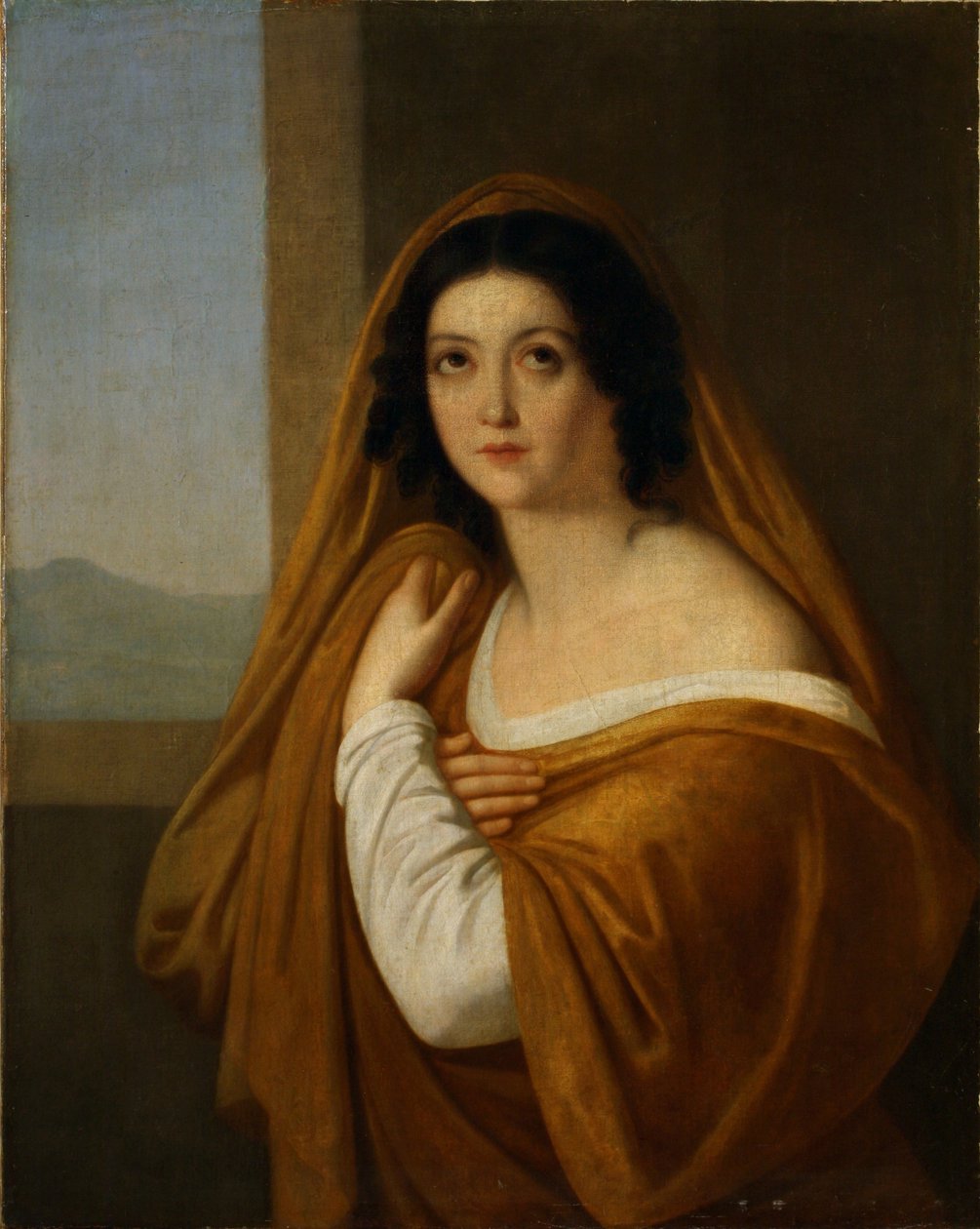 Yevdokia Avdotya Ivanovna Golitsyna, née Izmaylova公主的肖像 1794-1890, 1810年代 作者 阿列克谢·叶戈罗维奇·叶戈罗夫