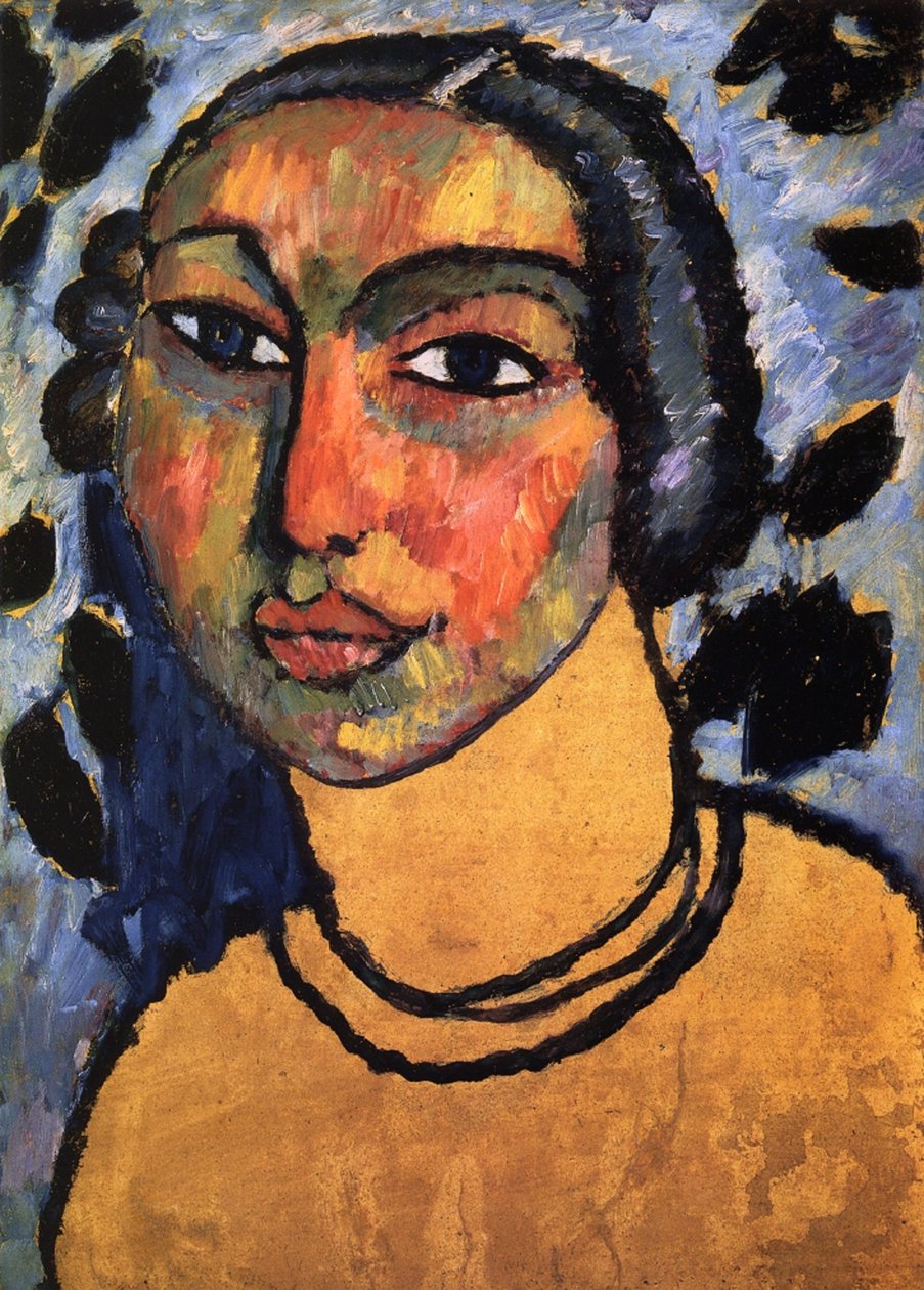 一名犹太妇女，c.1912 作者 阿列克谢·冯·贾伦斯基