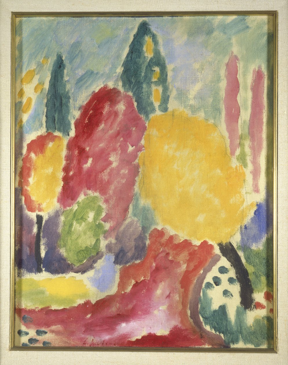 大变化：1915年秋季（船上安装油画） 作者 阿列克谢·冯·贾伦斯基