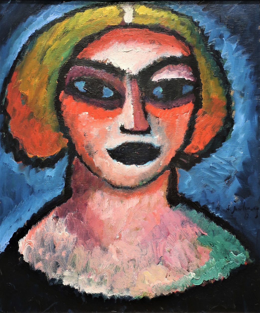 1912 Jawlensky 女人头像 作者 阿列克谢·冯·贾伦斯基