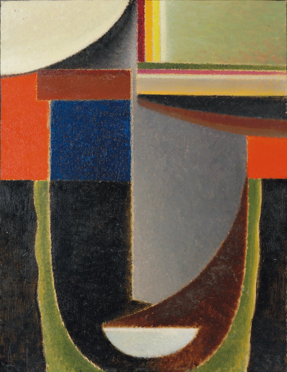 摘要负责人：Andante；抽象头：安达特（Andante），1933年 作者 阿列克谢·冯·贾伦斯基