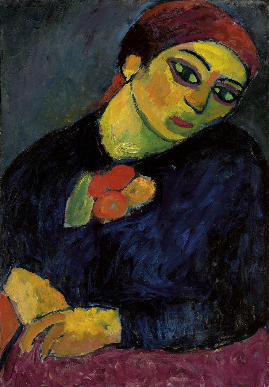 海伦（Helene），1911年 作者 阿列克谢·冯·贾伦斯基