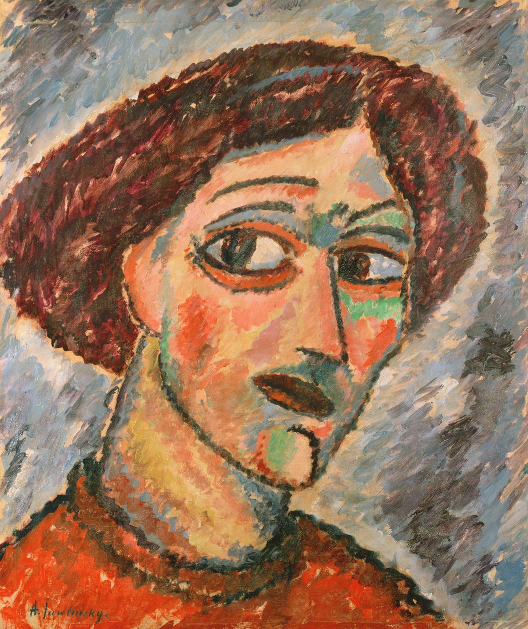 亲切的头，c.1913 作者 阿列克谢·冯·贾伦斯基