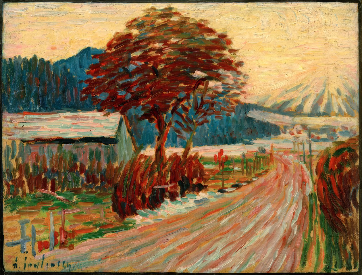Landstraße in Füssen 作者 阿列克谢·冯·贾伦斯基