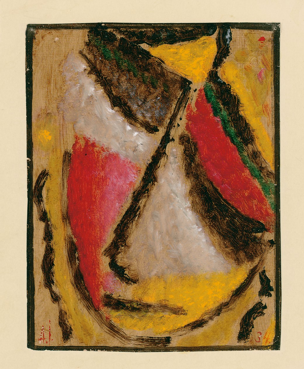 冥想，1934年 作者 阿列克谢·冯·贾伦斯基