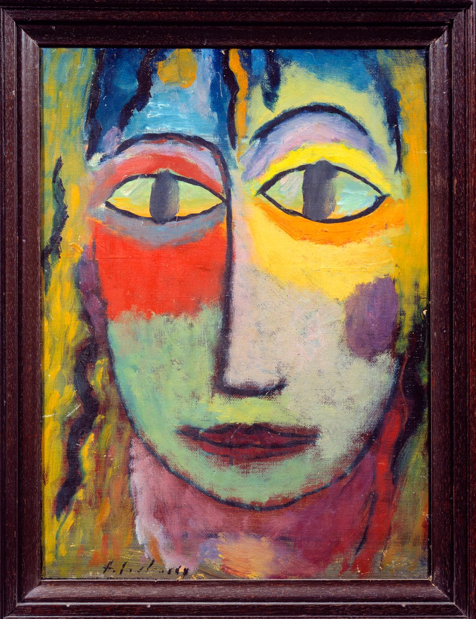 梅德赛。俄罗斯人Alexei von Javlensky（Alexi von Jawlensky，Alexej von Javlenski）（1864-1941）的画作，20世纪。里昂，艺术博物馆。 作者 阿列克谢·冯·贾伦斯基