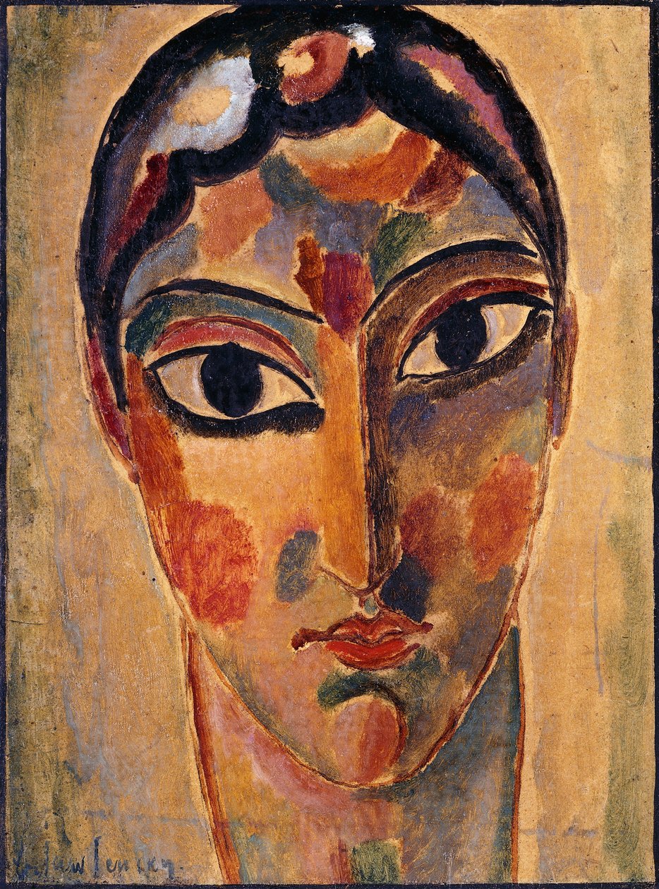 神秘头：阿斯科纳头；神秘头：阿斯科尼斯头，1918年 作者 阿列克谢·冯·贾伦斯基