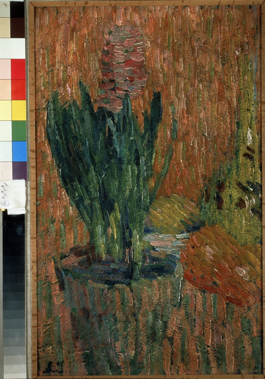 静物桌上硬币上的花朵。Oeuvre de Alexei von Javlensky (Alexi von Jawlensky, Alexei von Javlensky) (1864-1941), huile sur carton 作者 阿列克谢·冯·贾伦斯基