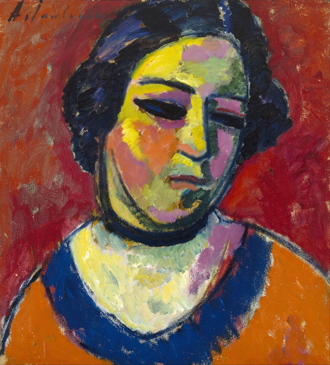 女人的画像 作者 阿列克谢·冯·贾伦斯基