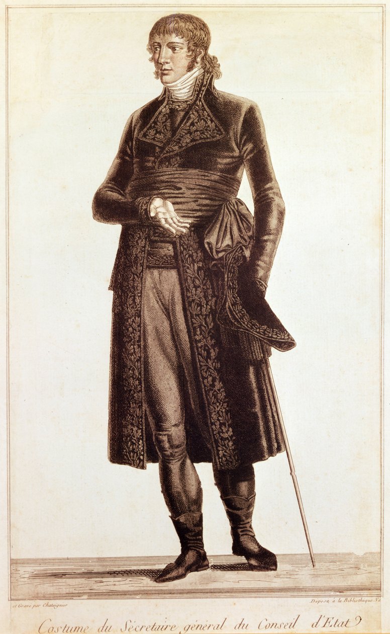 国务委员会秘书长的服装，c.1804-10 作者 亚历克西斯·查塔涅格