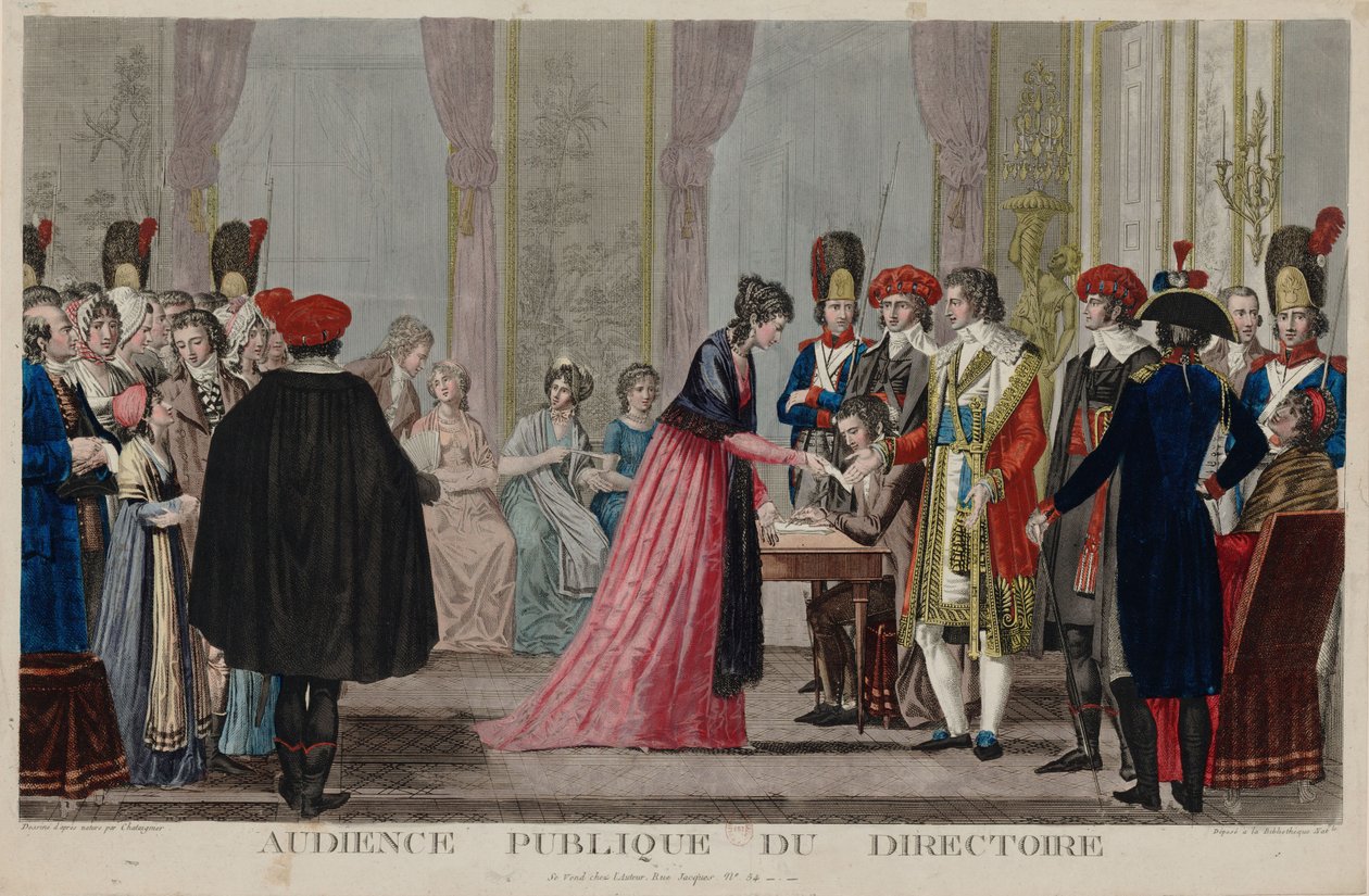 Directoire的公开听证会，约1797年。 作者 亚历克西斯聊天签名者