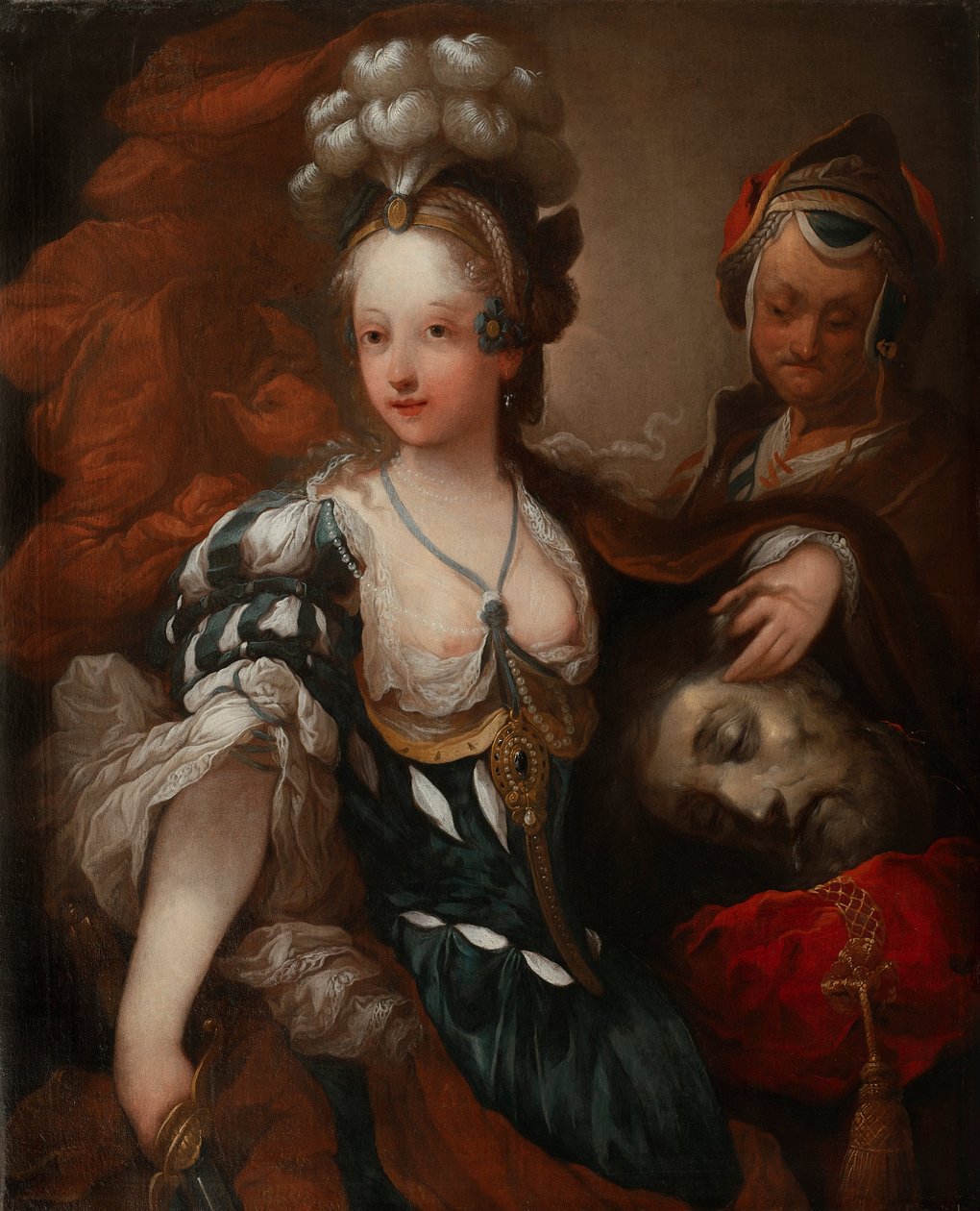 带着Holofernes头颅的Judith，18世纪中期。 作者 亚历克西斯·格里穆
