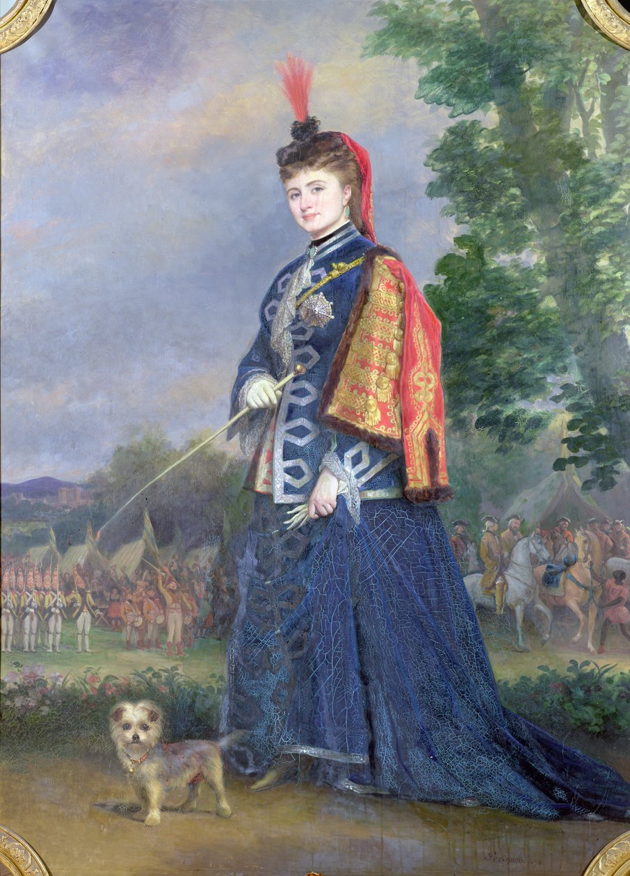 Hortense Schneider（1833-1920）由Jacques Offenbach（1819-90）1874年在&39;La Grande Duchesse de Gerolstein&39;担任大公爵夫人的角色 作者 亚历克西斯·约瑟夫·佩里尼翁