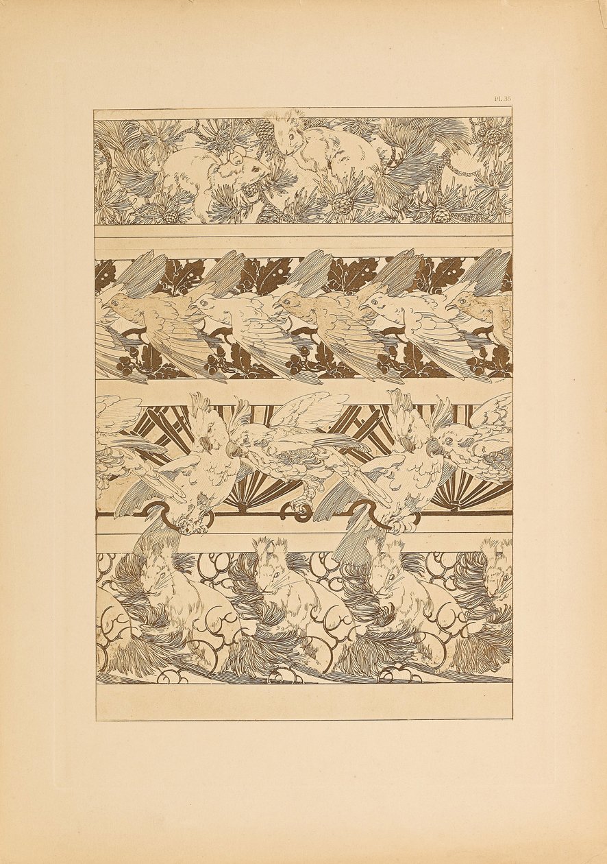 装饰性文件，1902年。 作者 阿方斯·玛丽·穆夏