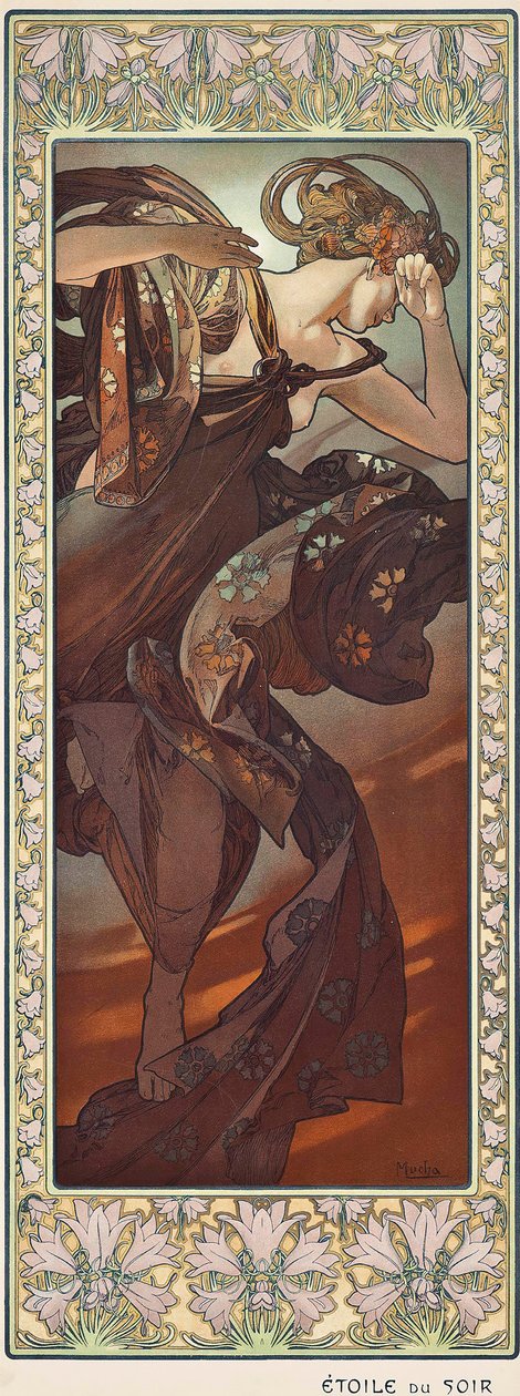 Étoile Du Soir 《晚星》，1902年。 作者 阿方斯·玛丽·穆夏