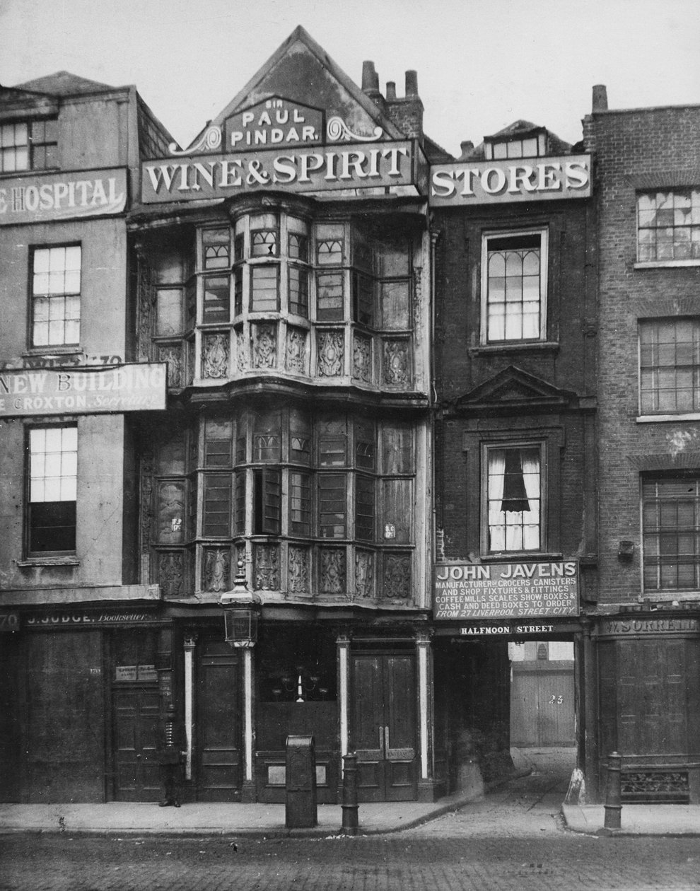 保罗品达爵士，Bishopsgate街，1887年 作者 阿尔弗雷德和约翰·布尔