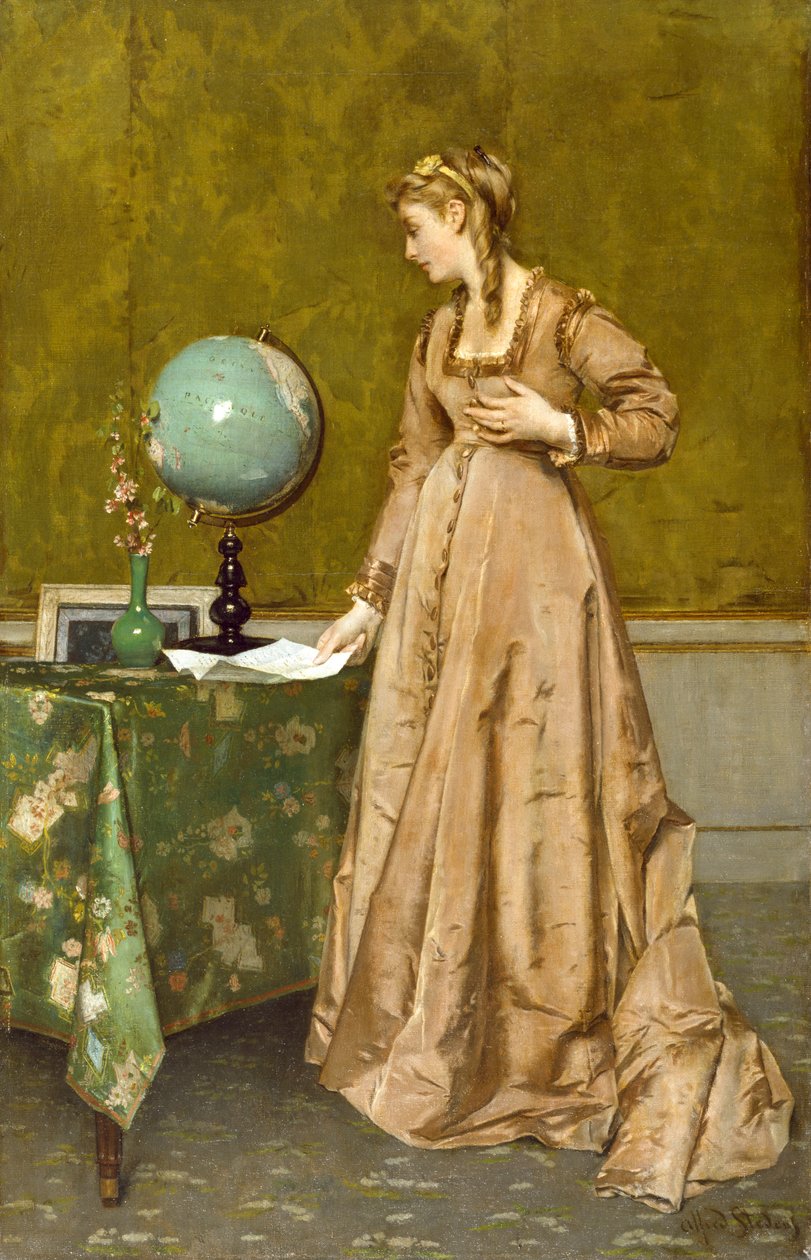来自阿法尔的新闻，1860年代 作者 阿尔弗雷德·埃米尔·史蒂文斯（Alfred Emile Stevens）