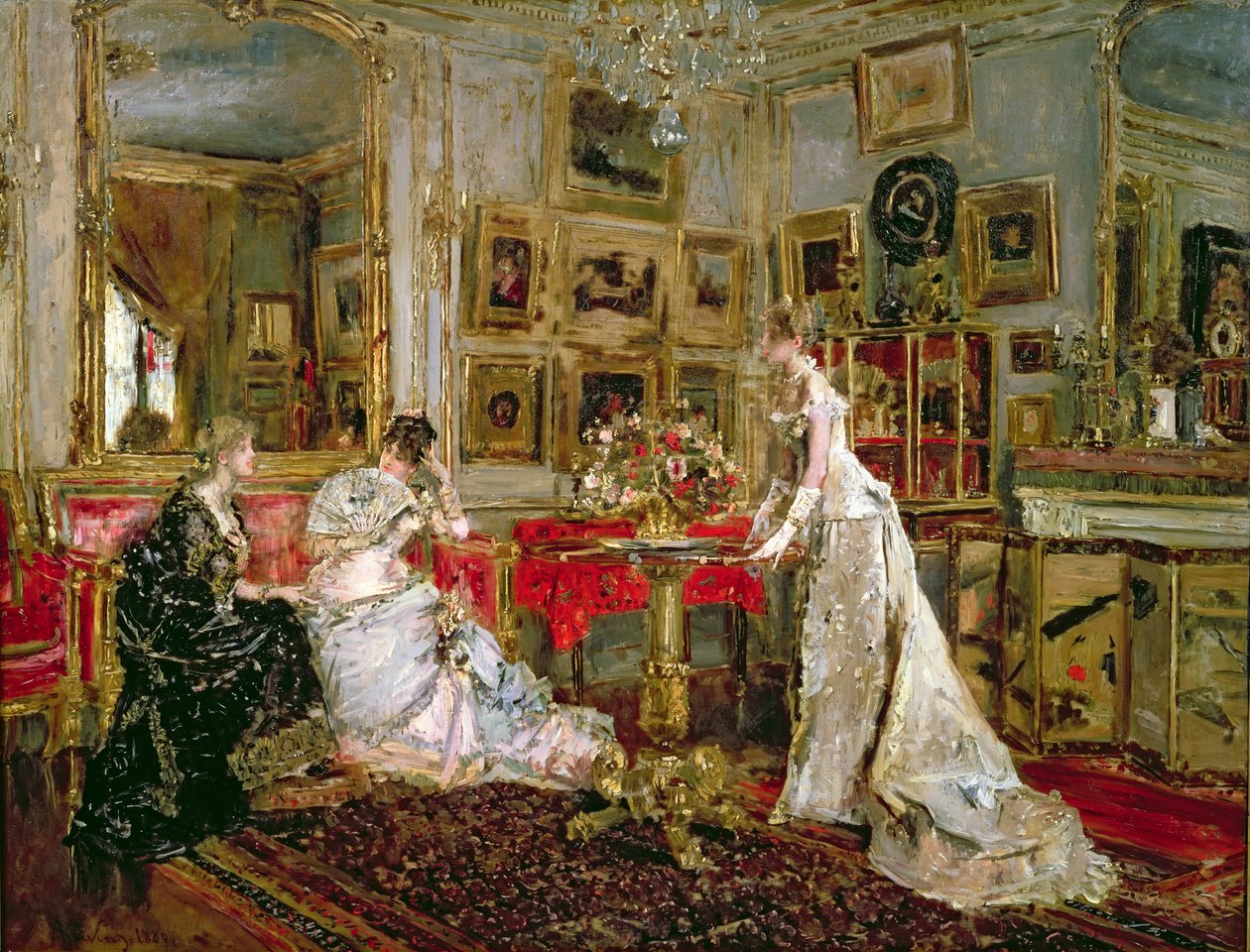 参观 作者 阿尔弗雷德·埃米尔·史蒂文斯（Alfred Emile Stevens）