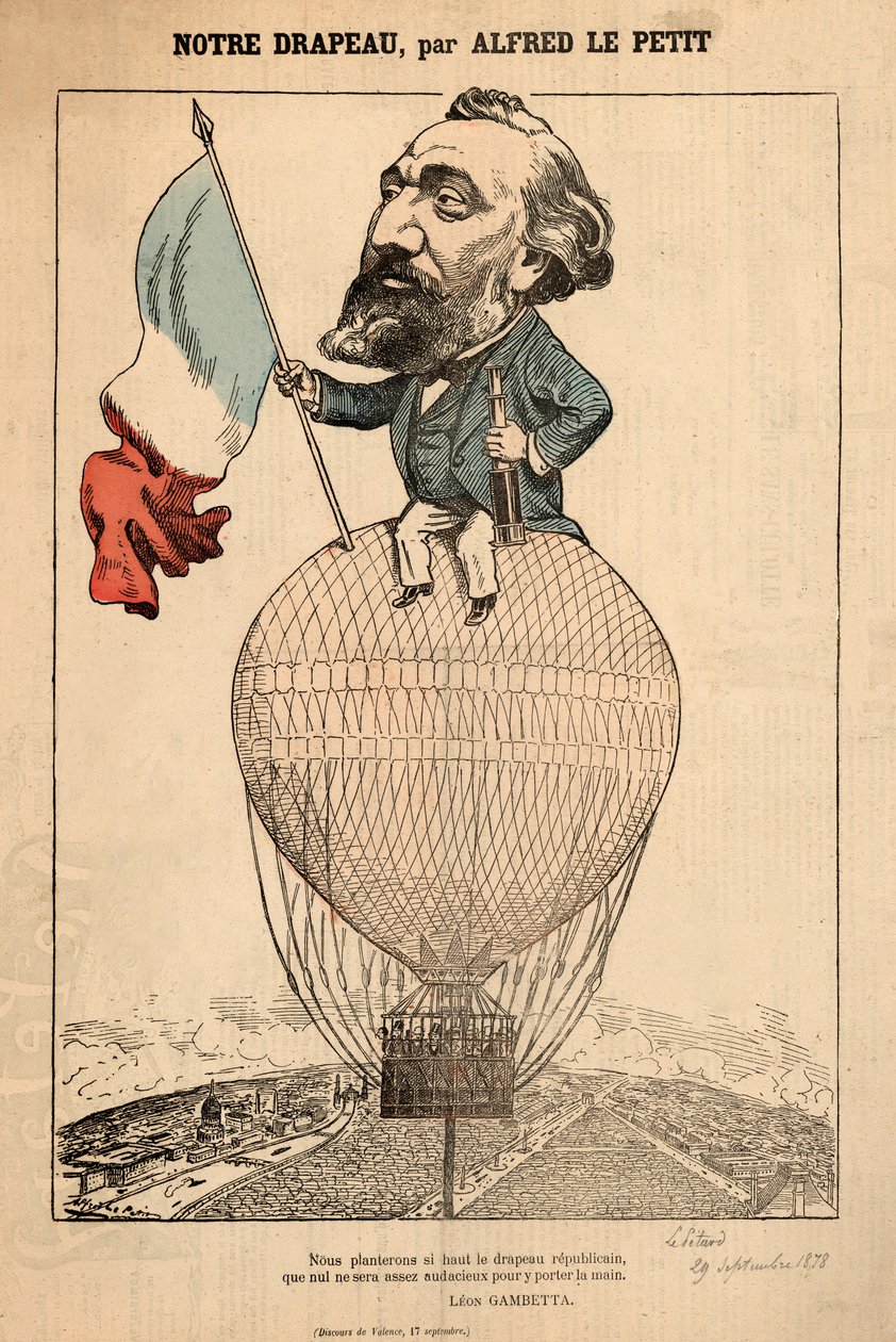 我们的旗帜，来自The Petard，1878年9月29日， 作者 阿尔弗雷德·勒·佩蒂特